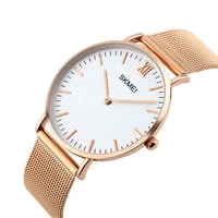 

Wholesale Skmei #1181 Couple Pair Quartz Build Brand Your Own Watches Brand Minimal Mesh Minimal Watch