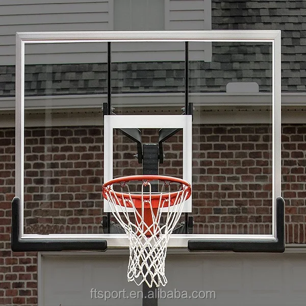 
inground steel adjustable basketball hoop Full Size Adjustable Inground Outdoor basketball stand with Padding (Actual Pictures) 