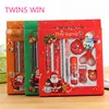 Europe new arrival christmas gifts 2018 top selling kids cartoon ruler and eraser stationery set with factory price 145