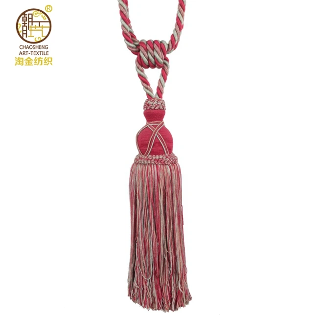 
Different Colors Cotton Curtain Accessories Tassel Tieback 