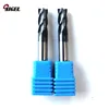 Factory pcd thread long shank 2 flutes square end mill for machine cutting tools