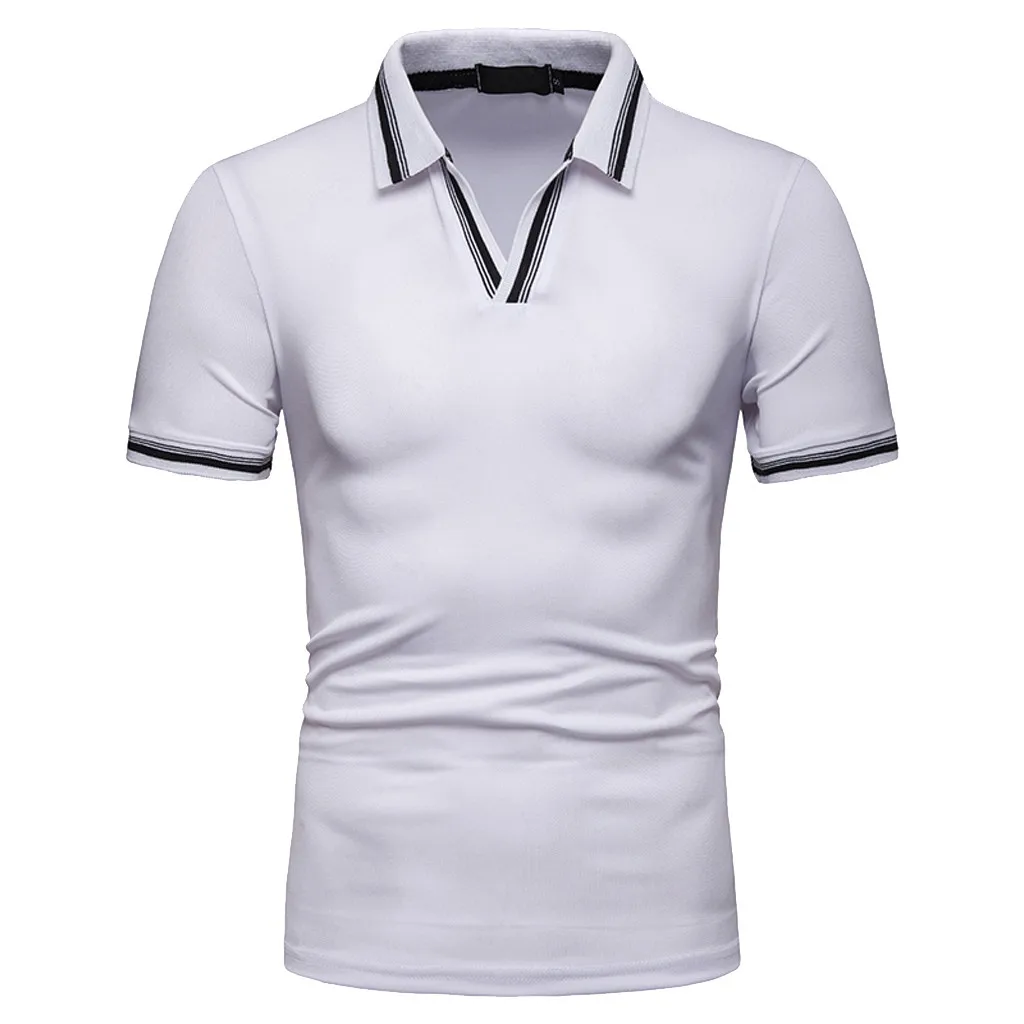 Top Ranking Products Custom V Neck No Button Slim Fitted Golf Shirts ...