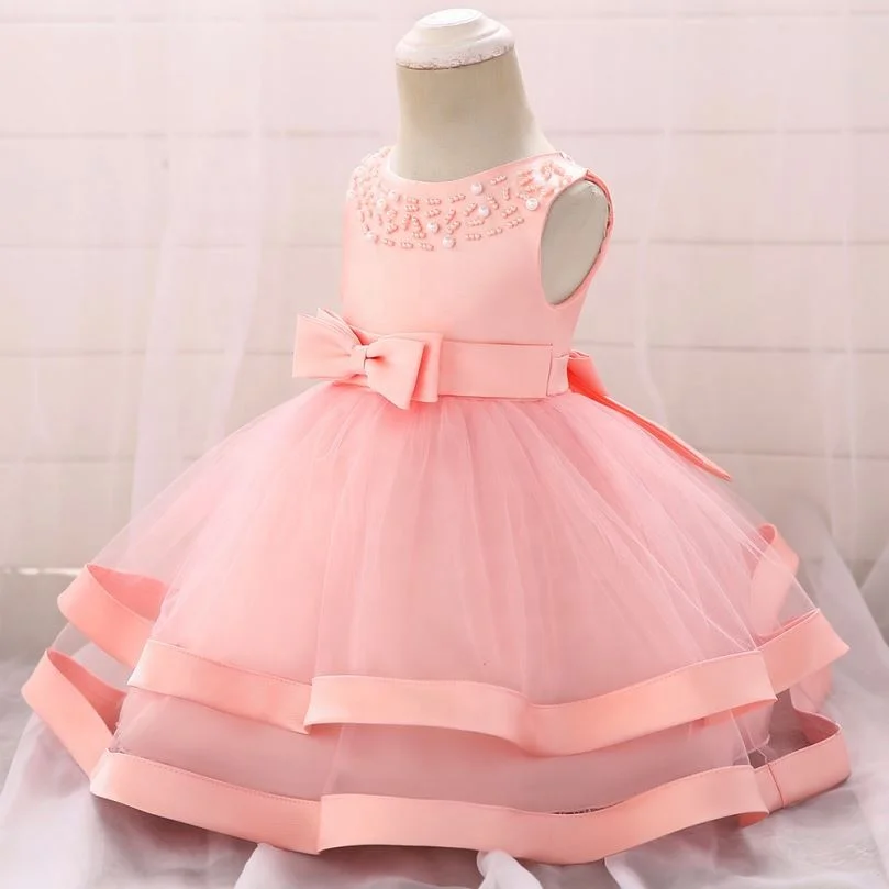 

Amazon hot sale 2019 new style Formal Ruffles Lace Wedding Party Evening Princess kids flower baby girl dress for girl 2-10 year, Blue/red/green/darkred/yellow/pink/white