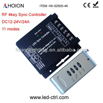dc12 24v 24a led strip controller rf 4 key rgb controller,syncdc12 24v 24a led strip controller rf 4 key rgb controller,sync controller view larger image
