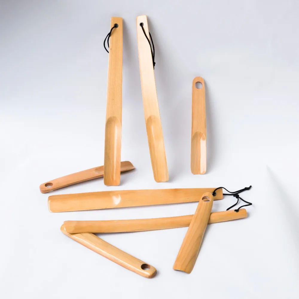 

SH002 Factory Custom Wooden Shoehorn Hotel Accessories, Natural color finish