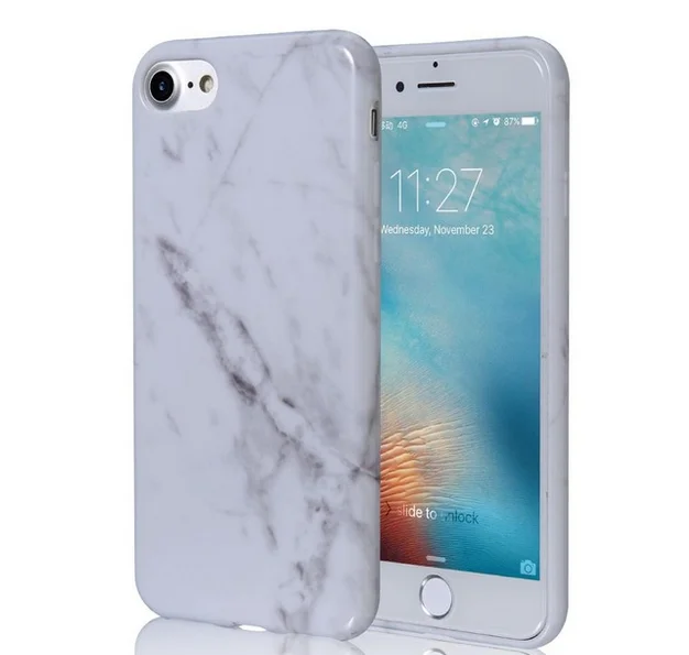 

Hot Online Sale Thin Soft Marble Phone Case Waterproof Cover for iPhone, Optional