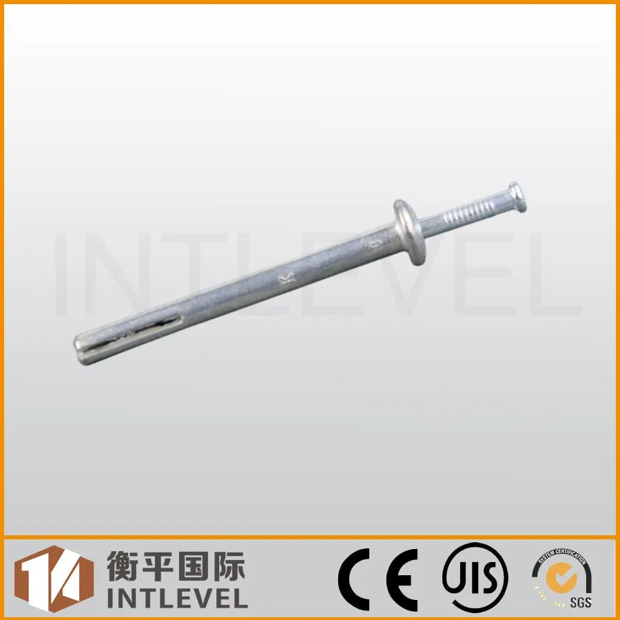 Zinc Alloy Hammer Drive Anchor Zamac Metal Nail In Anchor 1/4x11/4