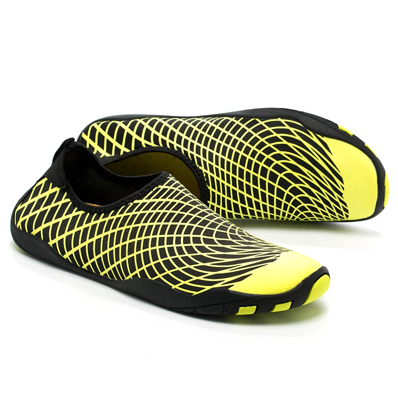 

Quick Dry Aqua Shoes Water Walking Beach Diving Swimming Shoes, Black,yellow,rose