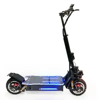 

1600W Dual Hub Drive 3200W 60V Lithium Battery Fold Up Two-Wheel Black Knight Electro Cool Sports Electric Kick Scooter