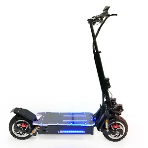 1800W Dual Hub Drive 3600W 60V Lithium Battery Black Knight Electric Kick Scooter