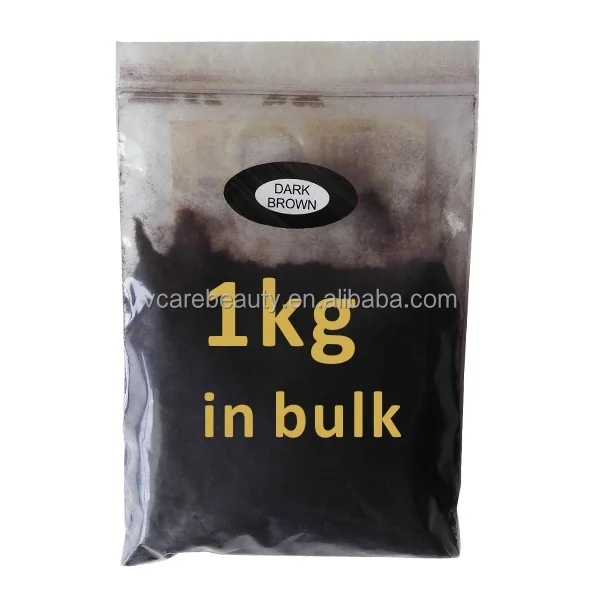Factory Direct Dark Brown Cotton for Powder with Keratin for Hair Enhancement & Volume Add-Fast Delivery