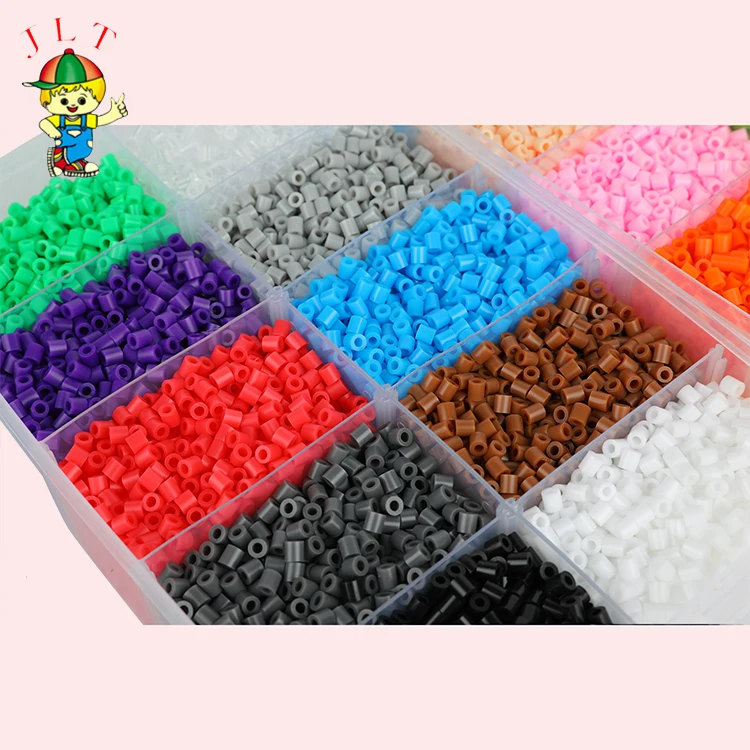 Nontoxic Diy Fuse Beads Set Plastic Fuse Hama Beads Toys Mini 5mm