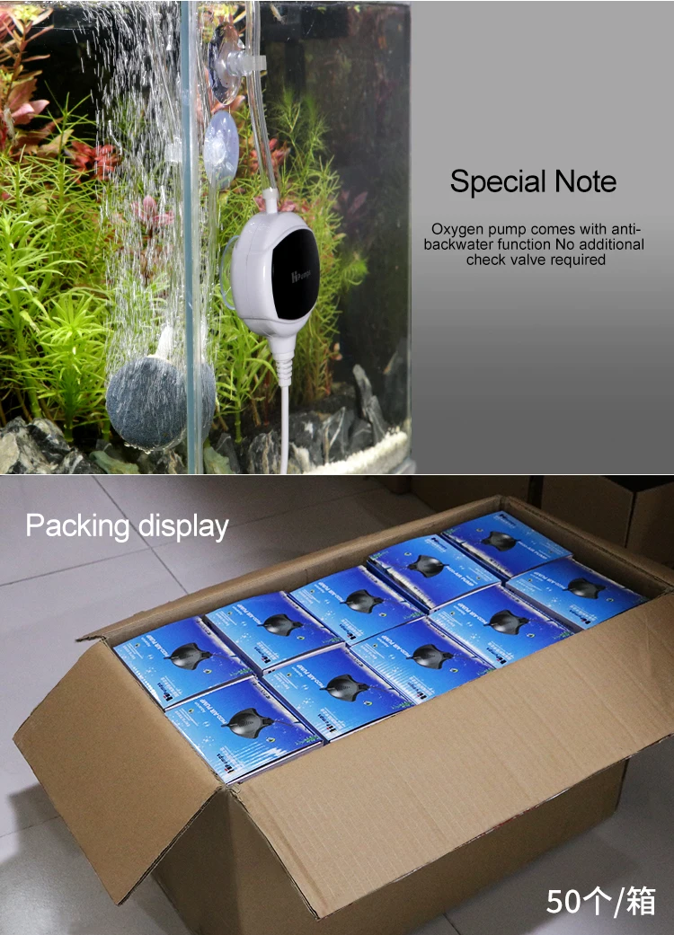 Super Silent Aquarium Air Pump Purify Oxygen Adding For Fishing Tank