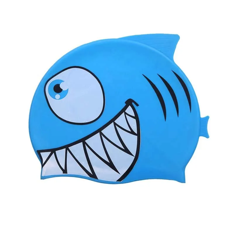 Hewan Kartun Anak Silicone Kepala Ikan Berenang Topi Buy Product