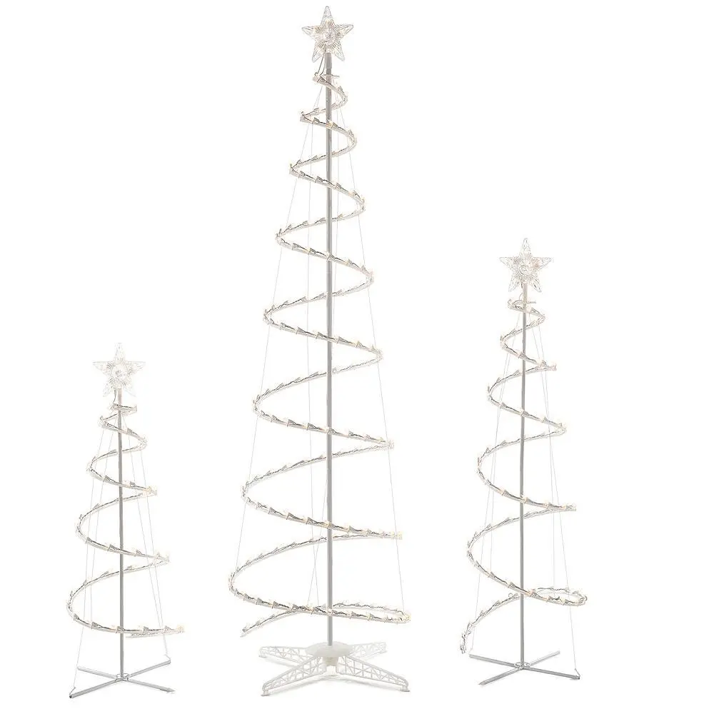 double spiral christmas tree outdoor decorations