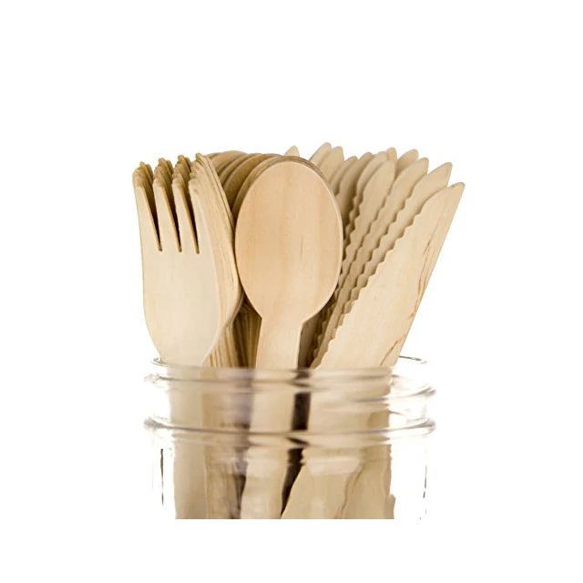 Disposable Bulk Wooden Spoon Fork Knife Flatware Sets Buy Wooden Fork