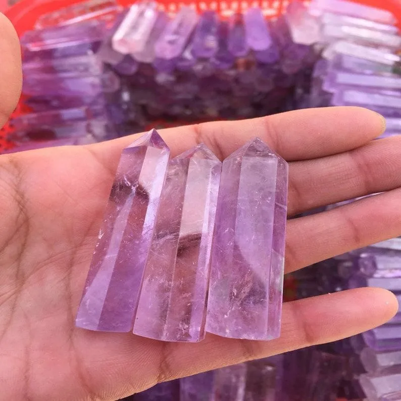 High Quality Natural Africa Amethyst Quartz Crystal Single Point