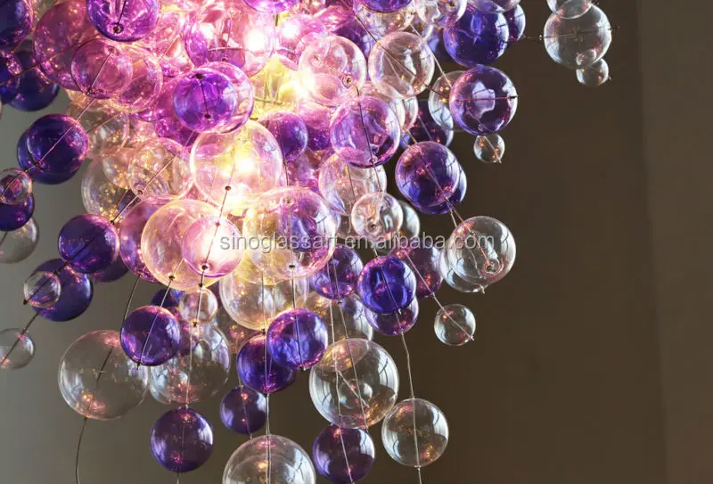 Purple Color Murano Glass Decorative Chandelier Fixture Purple Color Murano Glass Decorative Chandelier Fixture Good Quality Blown Technic Unique