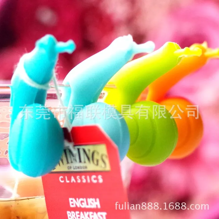 Snail Shaped Silicone Tea Bag Holder Cup Mug Hanging Tool