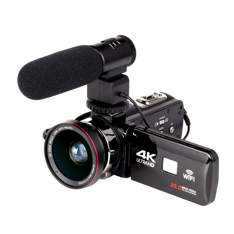 

Update 48MP 4K Camcorder best video Camera with IR Night Vision, Black