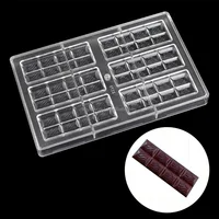 

DIY Polycarbonate Chocolate bars mold cake decoration Pastry Baking Dish confectionery tools Chocolate Candy Mold