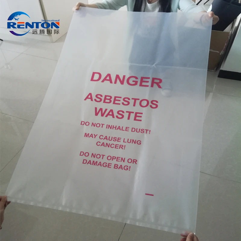 Building Industry Disposal Pe Asbestos Bag Construction Disposal Bag