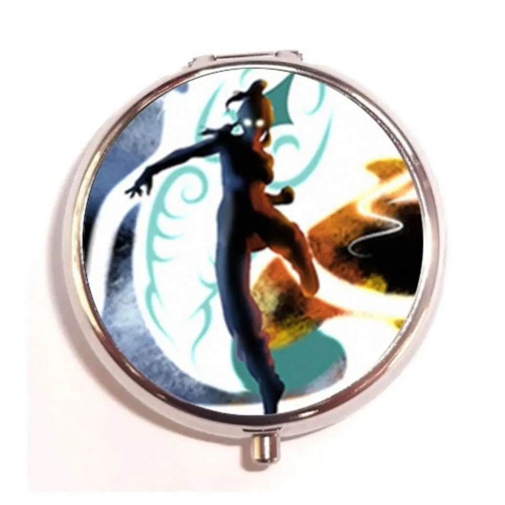 The Legend of Korra Awesome Korra custom round pil box case New Hot Popular Stainless Steel box case