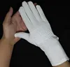PVC dotted long cuff gloves hook & loop Military parade gloves with button