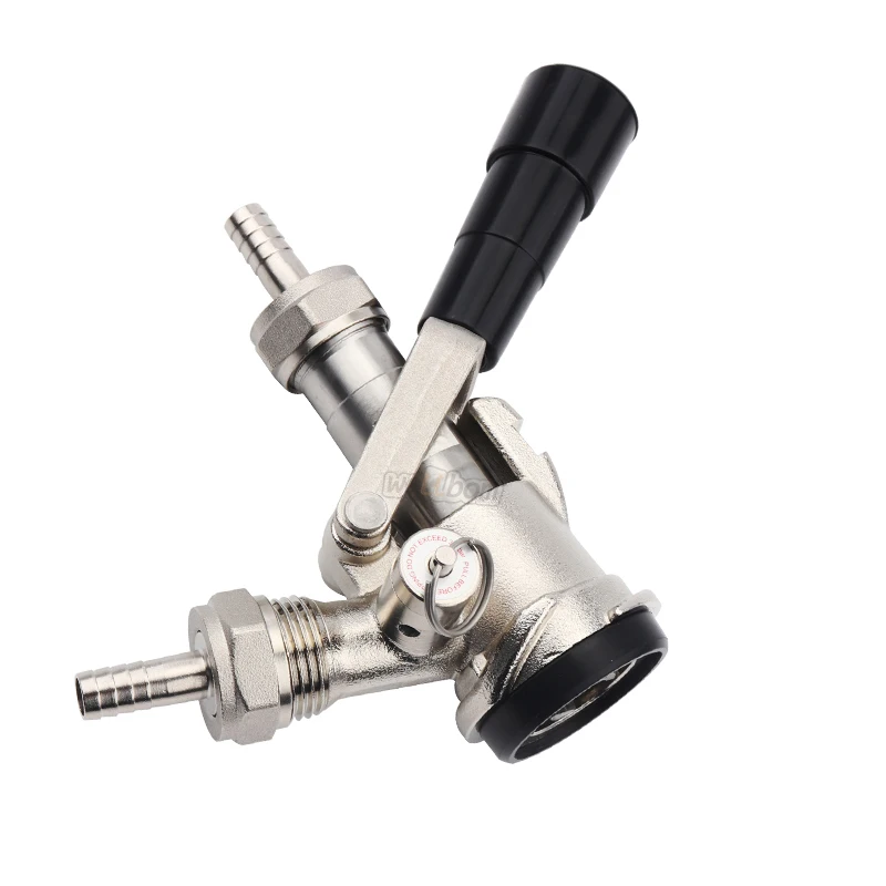 Stainless Steel D Type Keg Coupler With Pressure Relief Valve Draft