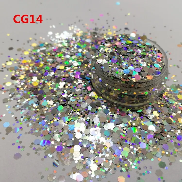 Wholesale Polyester Chunky Cosmetic Glitter For Mixed Body Glitter