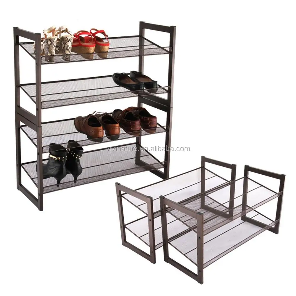 2 Tier Stackable Metal Shoe Rack Flat And Slant Adjustable Shoe Organizer Buy 2 Tier Metal Shoe Rack Stackable Metal Shoe Rack Metal Shoe Organizer Product On Alibaba Com