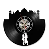 Vinyl CD Beauty Girl And Boy Preciser Wall Clock For Home Decoration
