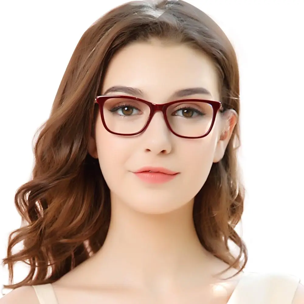 

Vintage Retro Acetate Myopia Eye Glasses Women Clear Lens Frames Optical Demi screw Eyeglasses Spectacles