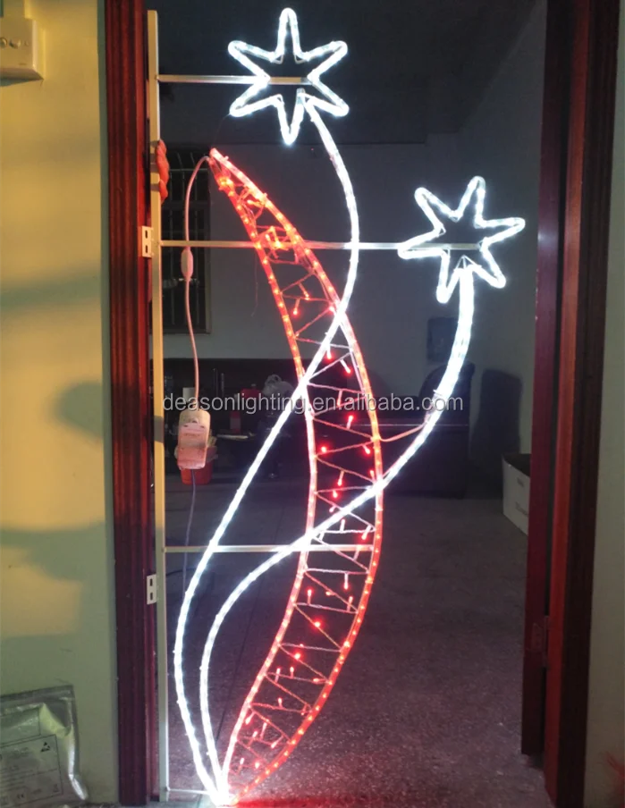 Christmas Street Pole Decorations Led Star Lights Buy Christmas Pole