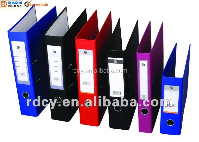 
A4 size eco-friendly PVC cover lever arch file with box 