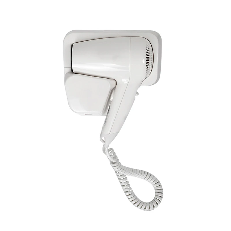 

High Quality Bathroom Hotel Wall Mounted Small Hair Dryer, White