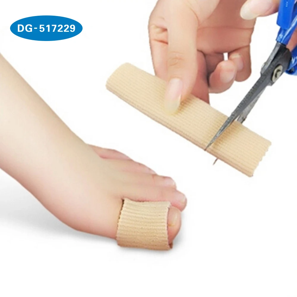 

bunion Gel Fabric-Covered toe separator tube, Beige