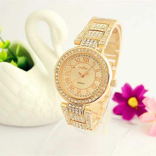 

2018 hot-selling steel belt waterproof fashion ladies watch manufacturers, Rose gold