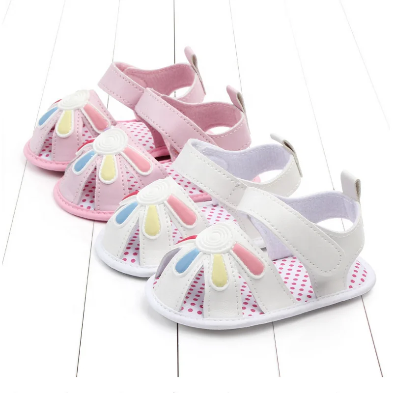 

0-18 M Shoes Toddler Walking Shoes Flower PU Leather Cute Fashion Summer Anti-slipping Soft Sole Newborn Girl Sandals Baby Shoes