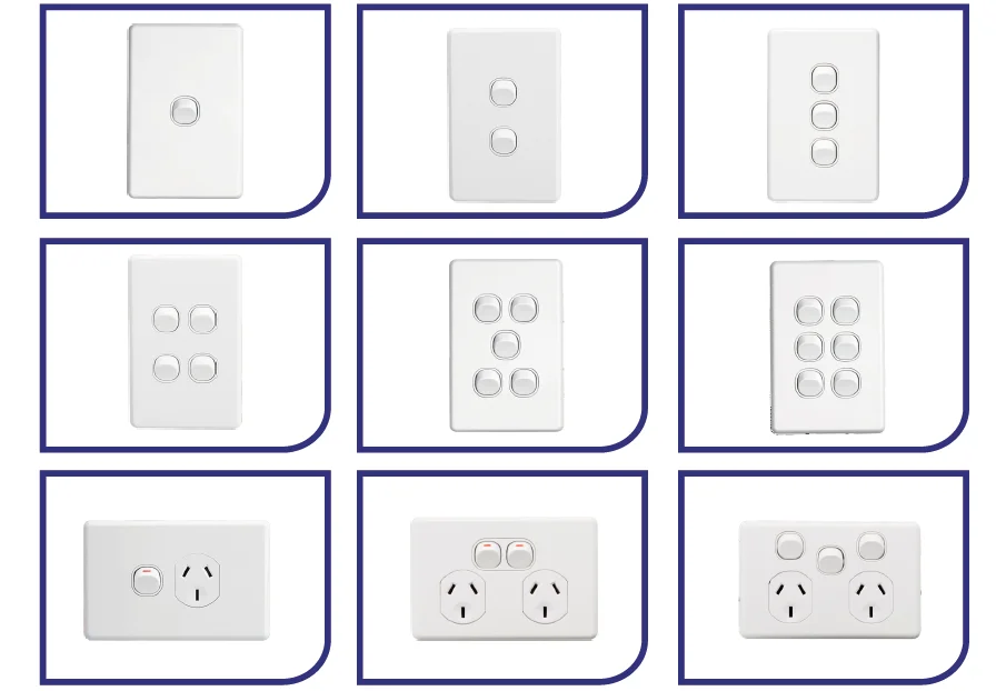 Saa Certified 250v 10a Australian Slimline Wall Socket Power Socket ...