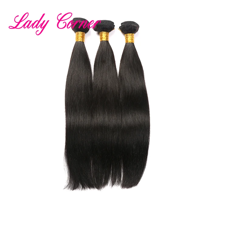 

High feedback natural color straight Peruvian virgin hair bundles