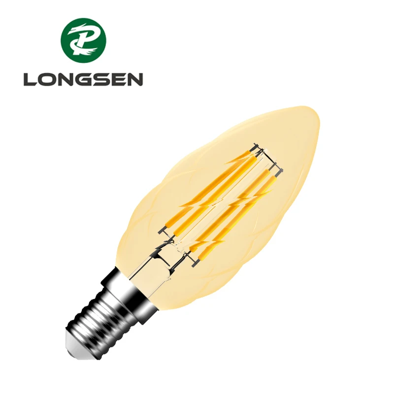 E14 LED FILAMENT LIGHT BULB 4W CANDLE LAMP 2700K