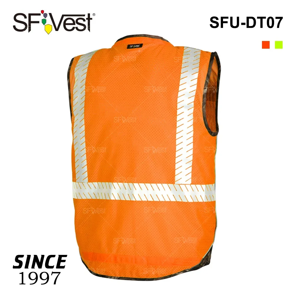 Wholesale 100 Polyester Mesh Two Tone Hi Vis Reflective Safety Hunting