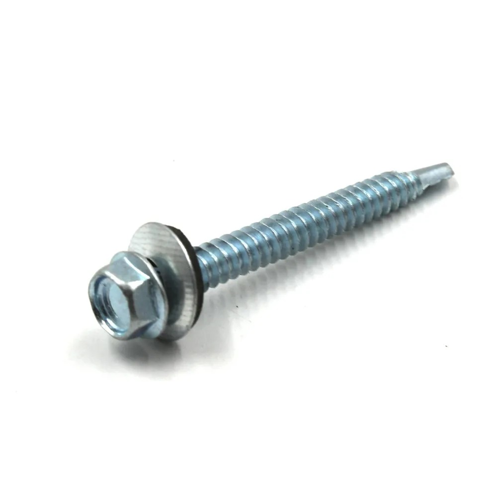 Hex Head Sds Screw Self Drilling Screw With Epdm Rubber Washer Roofing