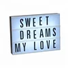 cinema led light box black frame white panel a4 size