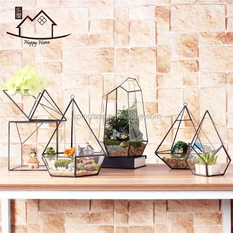 Decorative Hanging Geometric Glass Terrarium Wholesale As Geometric