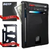 Stainless steel credit card holder with survival tool minimalist slim RFID-Blocking wallet