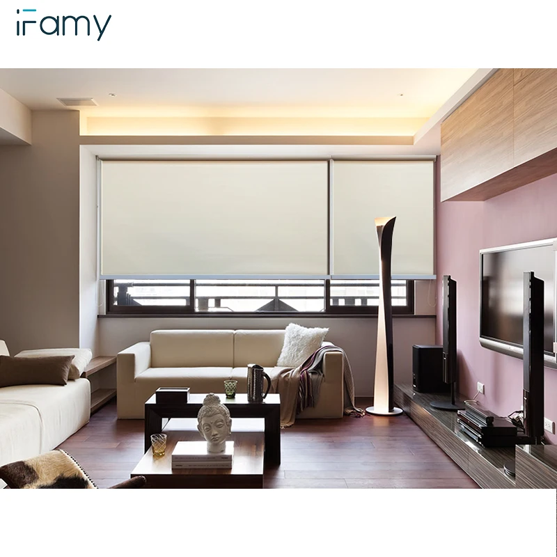 

Modern Sunscreen Fabric Roller Blind Used in Container House Small Window