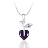 X4048 xuping fruit apple pakistani purple crystal pendant necklaces