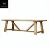 French style Oak wood dining table designs wood rustic dining table solid wood dining table
